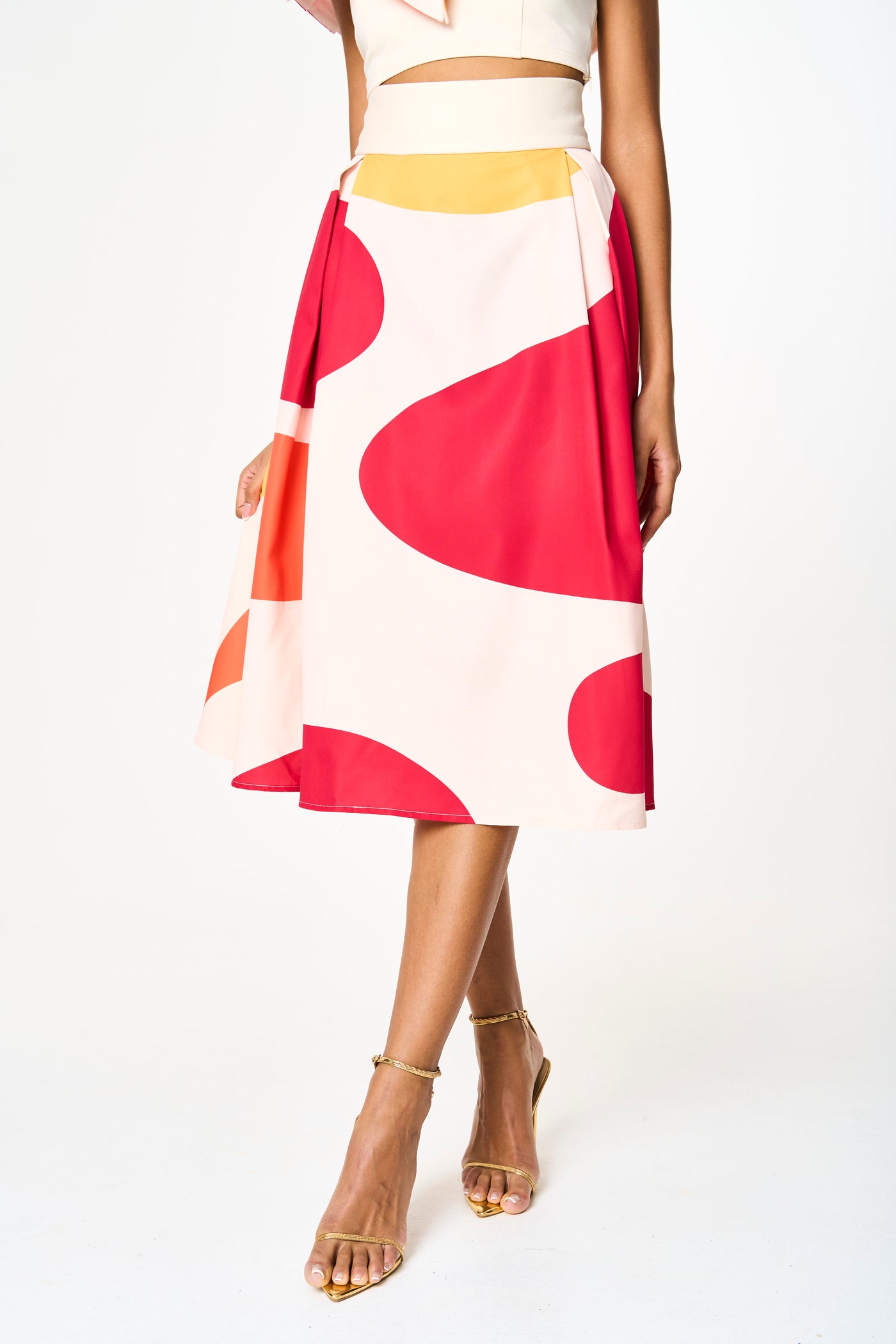 Hariaku Printed Midi Skirt