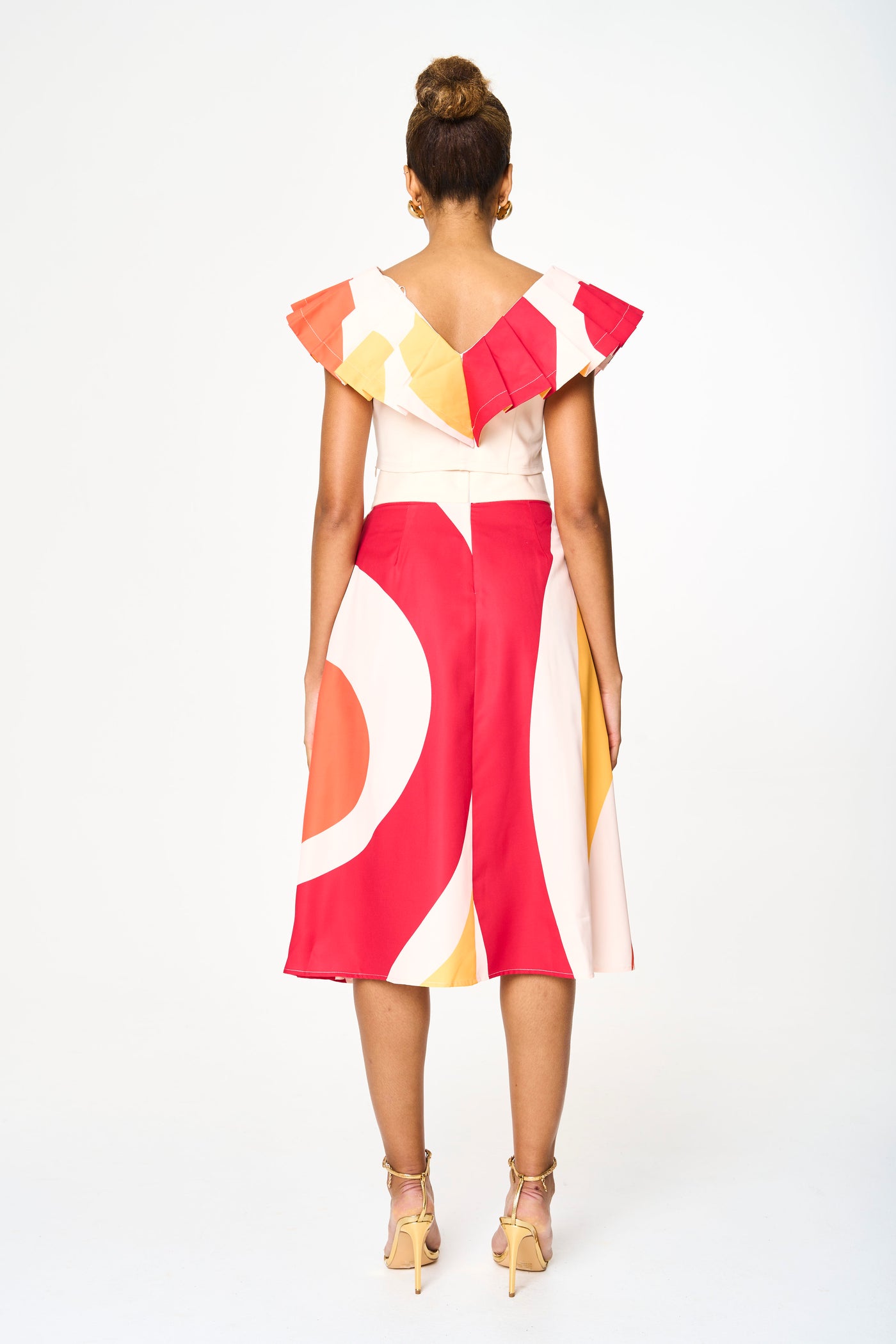 Hariaku Printed Midi Skirt