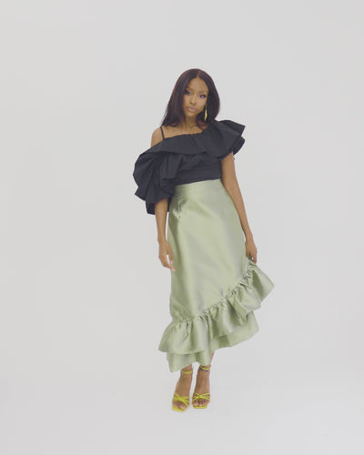 Fifi Top 2.0 - Striking Gathered Volume Top