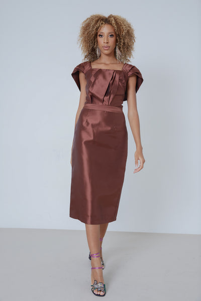 Catharina Dress - Artful Silk Taffeta Dress