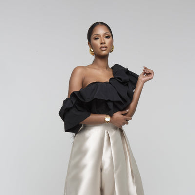 Fifi Top 2.0 - Striking Gathered Volume Top