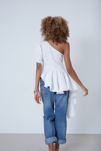 Lily Cascading Asymmetrical Top