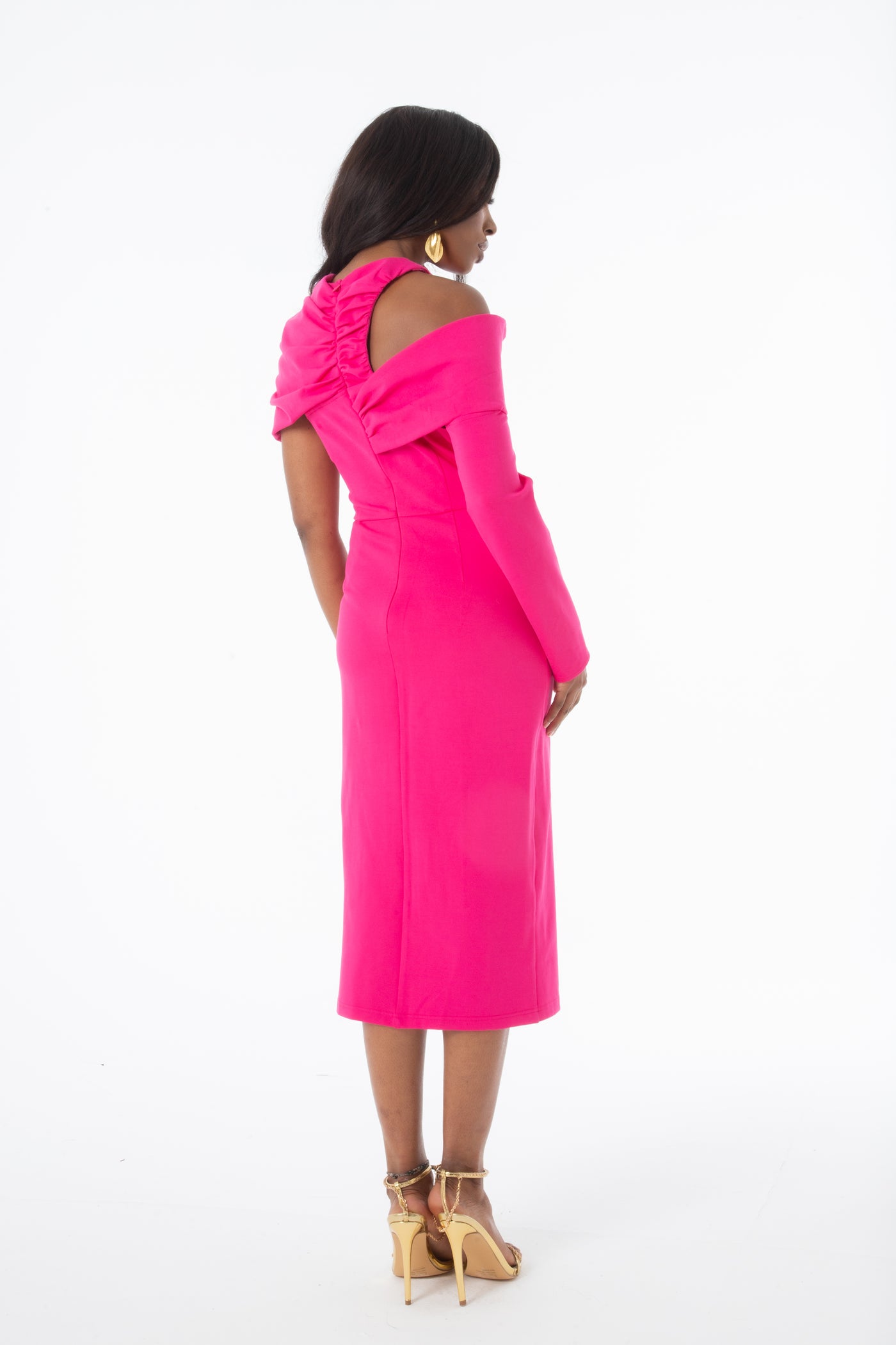 Dael One Shoulder Cut Out Detailed Dress