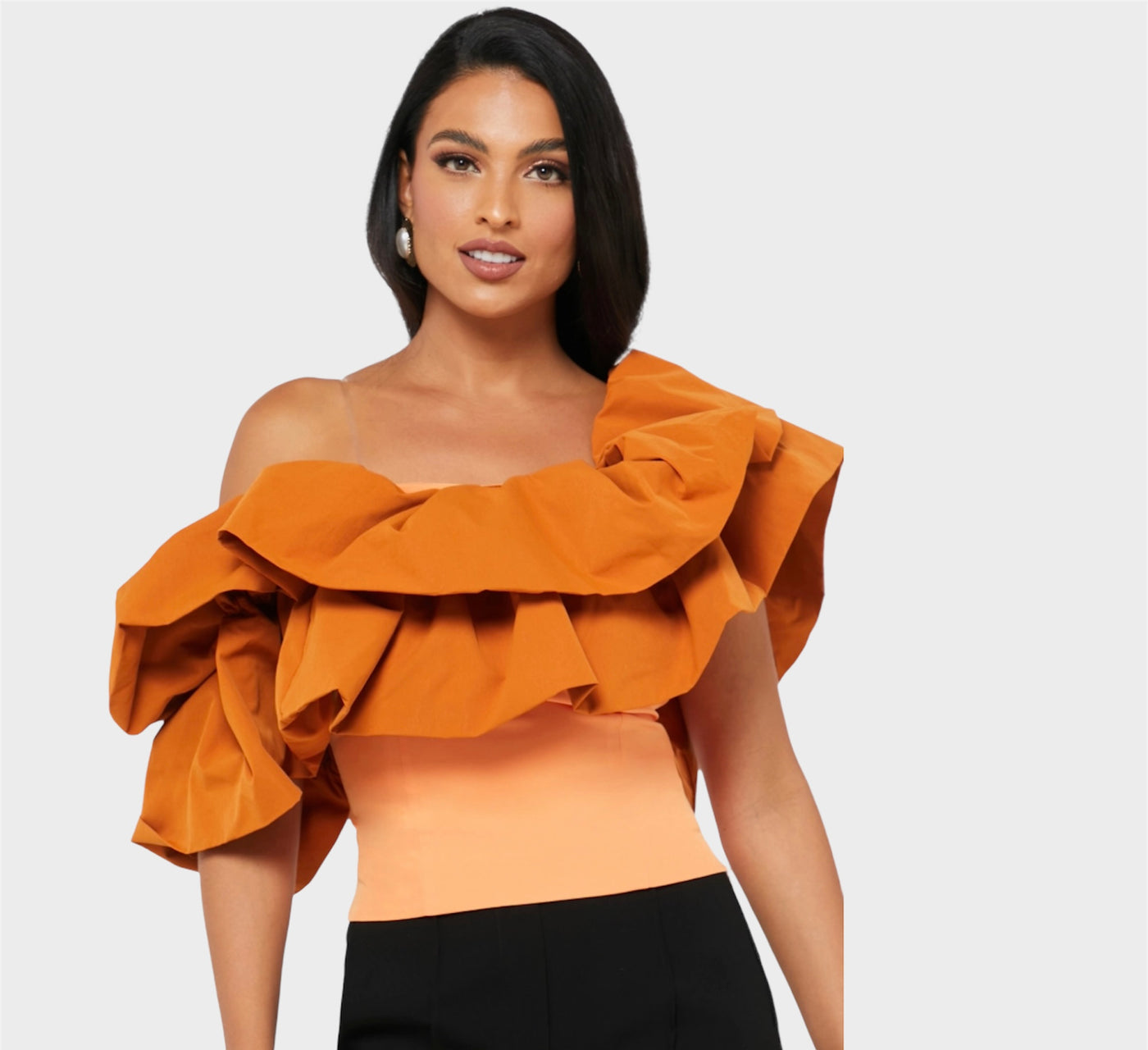 MONOTONE Fifi Top - Striking Gathered Volume Top